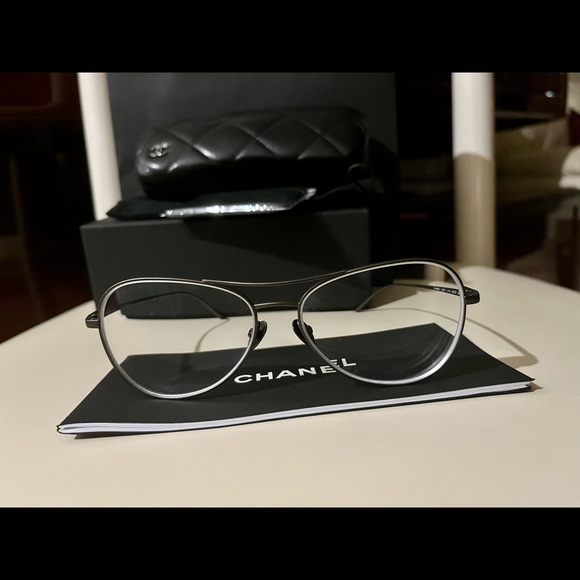 Chanel Titanium eyeglasses frame 56/15/140 - Picture 3 of 10
